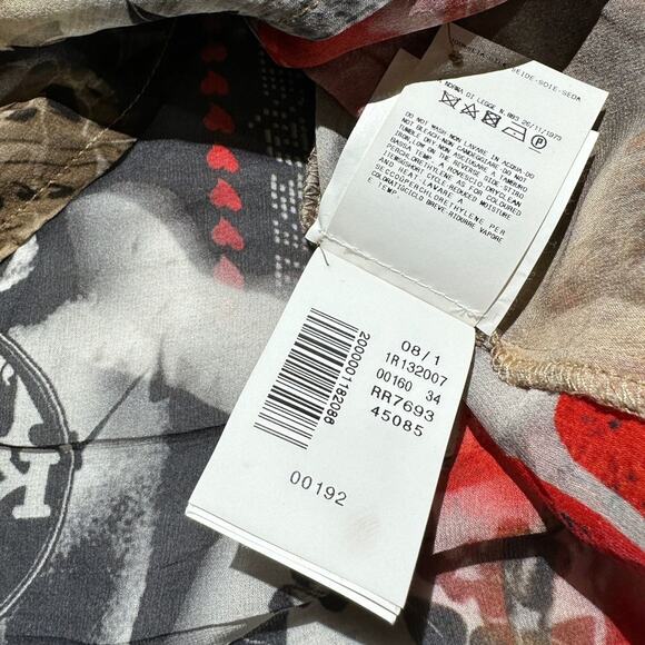 Galliano Graphic silk button down - Picture 6 of 7